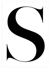 S Harfi - Art Print